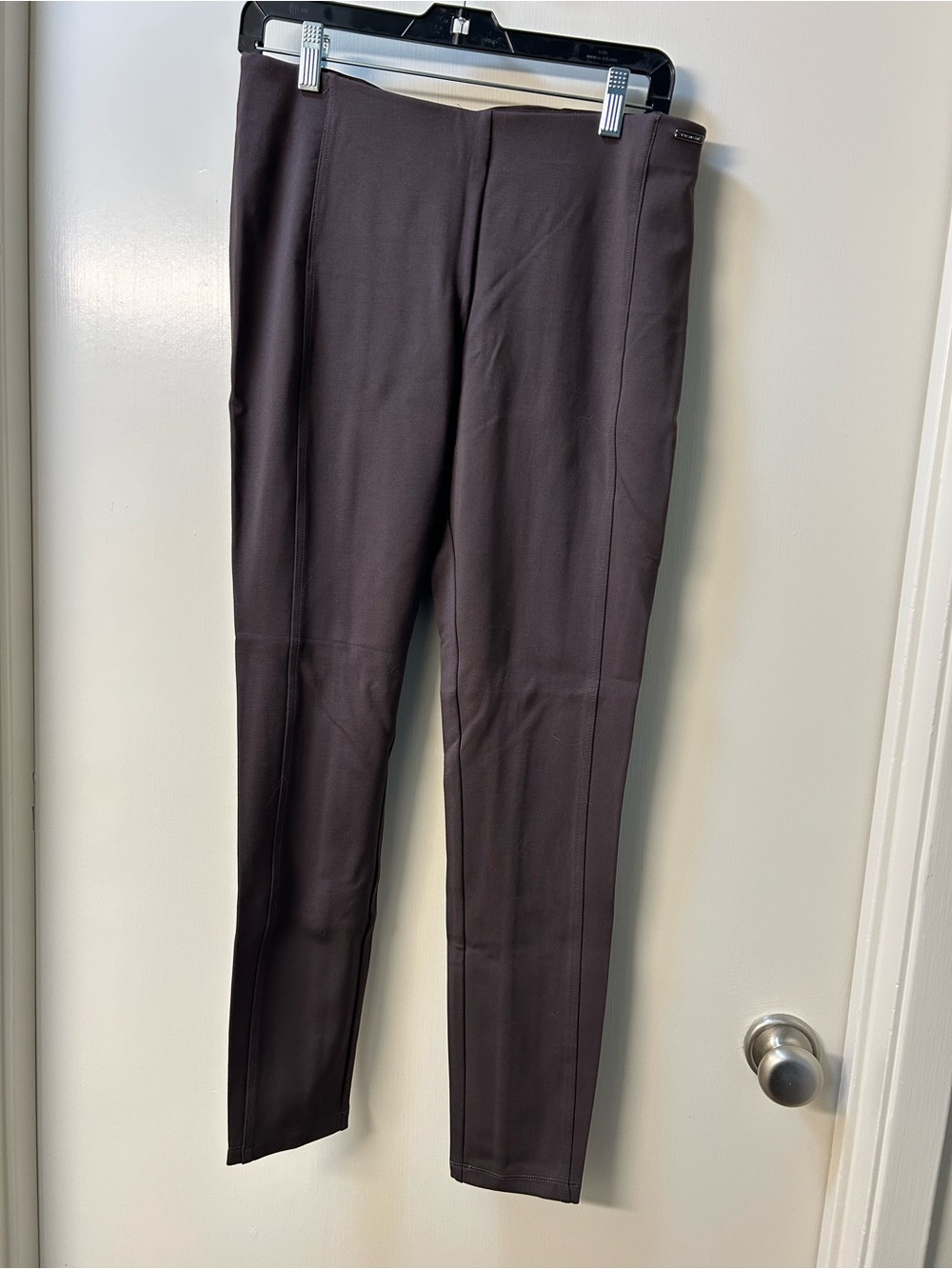 Tahari Slim Fit Pants in Taupe Brown